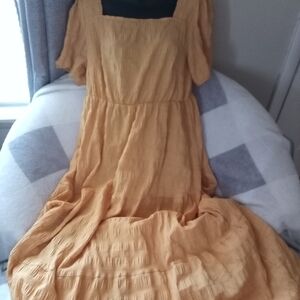 Elegant yellow women's Dress
